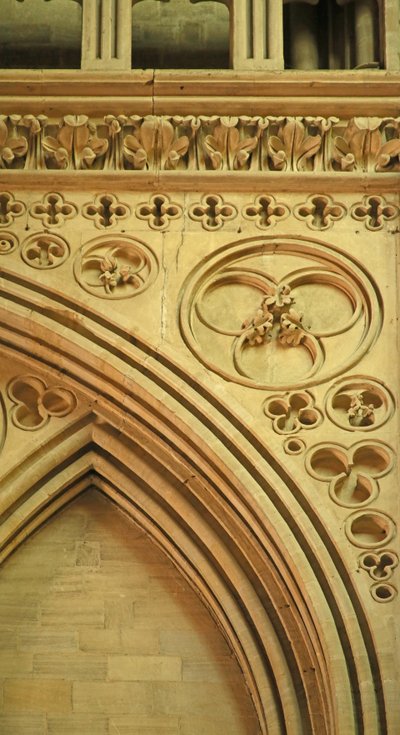 Bayeux Cathedral: Arch Decoration in the Nave by Unbekannt Unbekannt